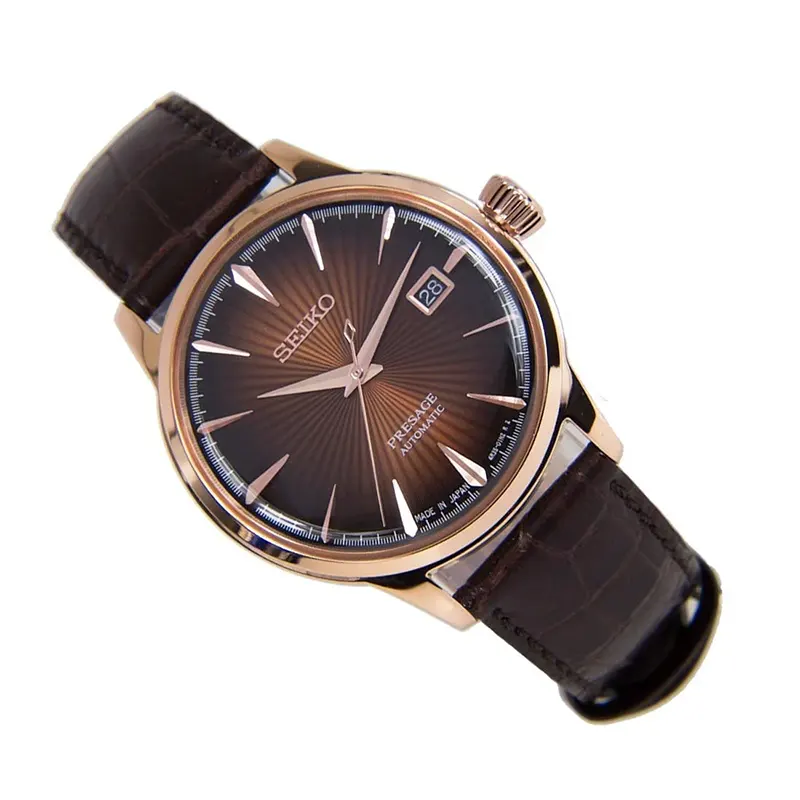 Seiko Presage Cocktail Time 'Manhattan' Calfskin Men's Watch  SRPB46J1